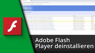 Adobe Flash Player deinstallieren ✅ Tutorial [upl. by Zachariah682]