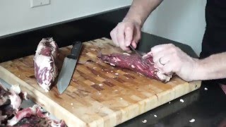 Trimming the Bark Off DryAged Top Sirloin [upl. by Artemisa]