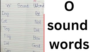 o sound words in notebookhow to write o sounds wordsthree letter wordseasy learningcvc words [upl. by Kosak]