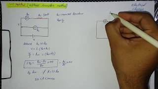 Voltmeter Ammeter V I meter method for resistance measurement in Hindi [upl. by Harlene]