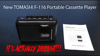 New Tomashi F116 portable cassette player from AliExpressand its actually decent At last [upl. by Elstan16]