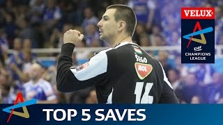 Top 5 Saves  Quarterfinal  Leg 1  VELUX EHF Champions League [upl. by Rashidi]