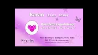 Horoskop tygodniowy dla Barana 261102122012 na Kosmica [upl. by Neraa]