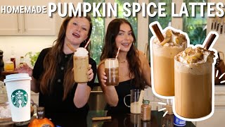 Making HOMEMADE Pumpkin Spice Lattes 2 Ways🎃☕  GlutenFree Friday Ep 3 [upl. by Alam670]