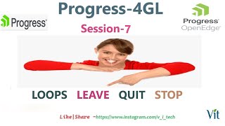 Progress 4GLSession7  Looping Statements vitechtalks6017  Progress Training VITechTalks [upl. by Bushore]