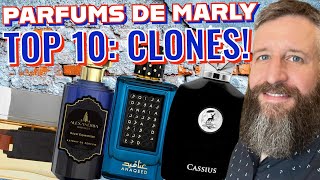 TOP 10 INEXPENSIVE PARFUMS DE MARLY CLONES  Excellent Middle Eastern Dupes of PDM Fragrances [upl. by Vikki]