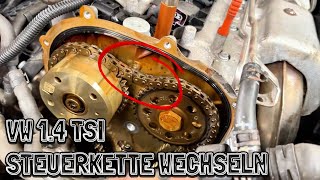 VW  14 TSI  CAXA  Steuerkette wechseln  Anleitung  Drehmomentwerte  Timing Chain Replace [upl. by Savinirs]