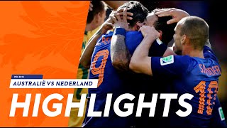 Highlights AustraliëNederland 23 WK 2014 [upl. by Larrej587]