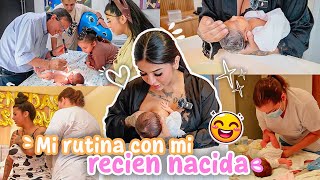 🤱🏻☀️ MI NUEVA RUTINA CON MI RECIÉN NACIDA  sus primeros días de vida  Sofi Muñoz 💗 [upl. by Eical560]