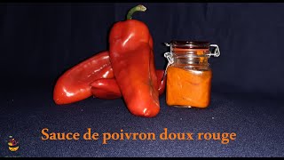 Sauce de poivron doux rouge 🌶🌶 Fait maison 🏡 [upl. by Hach]