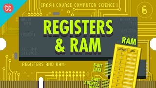 Registers and RAM Crash Course Computer Science 6 [upl. by Hareenum]