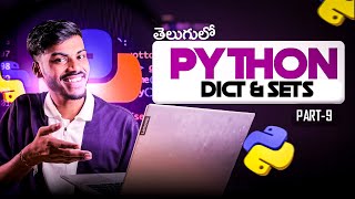 Python language Full Tutorial❤️ for Beginners in TeluguPart 99  Dictionary amp Sets [upl. by Jeritah651]