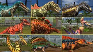 ALL VIP DINOSAURS  Jurassic World The Game [upl. by Sperry]