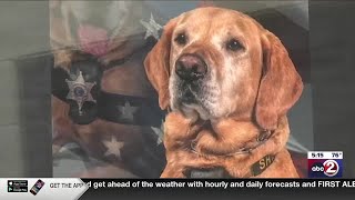 Rest in peace Roky Green Lake County says goodbye to beloved K9 [upl. by Nednyl]