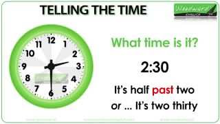 Telling the Time in English [upl. by Lucilla]