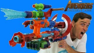 Avengers Infinity War NERF Assembler Gear Mega Blaster Combo   Toy Review  Konas2002 [upl. by Sandeep197]