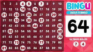 BINGO 90 BOLAS DE COLOR ROJO ¿Te juegas una partida [upl. by Betti]