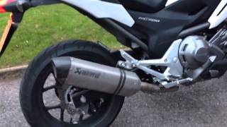 Honda NC700X with Akrapovic [upl. by Nisa]