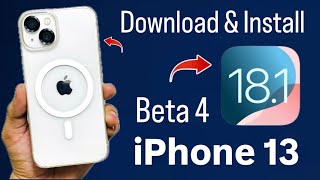 How To Install iOS 181 Beta 4 Update on iPhone 13 [upl. by Yeleen]