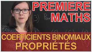 Coefficients binomiaux  Propriétés  Maths première  Les Bons Profs [upl. by Ahsille854]