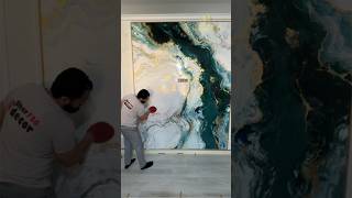 FANTASTIC VENETIAN PLASTER STUCCO ABSTRACT EFFECT SUPER GLOSS [upl. by Gerdi]