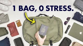 How to travel with just one bag amp zero sacrifices [upl. by Ylrebmi]