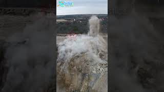 Industrial Blasting Open Pit Wireless Mine Blast [upl. by Codd719]