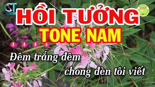 Karaoke Hồi Tưởng Tone Nam  Dm  Nhạc Sống Rumba Mới Nhất 2024  Karaoke Xóm Lộ [upl. by Ancelin209]