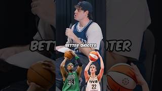 Better shooter Paul Pierce vs Caitlin Clark 🤔🎯 [upl. by Adnilec]