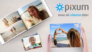 Fotobuch und Fotokalender am Smartphone erstellen  Pixum App [upl. by Demmahom]