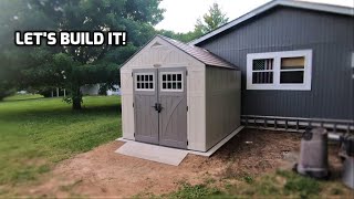 Assembling the Suncast Tremont 8x10 Resin Storage Shed [upl. by Asabi648]