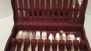 Vintage Set of 77 Pieces of Silver Plated Rogers Brothers Community 1847 Silverware Set [upl. by Moretta707]