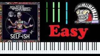 Will Wood  Cotards Solution  Piano Synthesia  Easy [upl. by Averir]