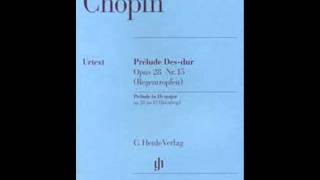 Chopin  Prélude opus 28 N°15 la goutte deau [upl. by Kimbell]