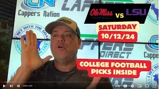 College Football Picks today 101224 Ole Miss vs LSU [upl. by Woodley]