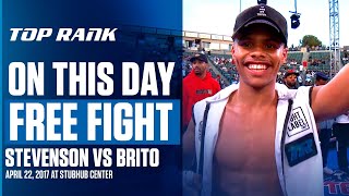 Shakur Stevensons First Ever Fight As A Pro  APRIL 22 2017 [upl. by Norit]