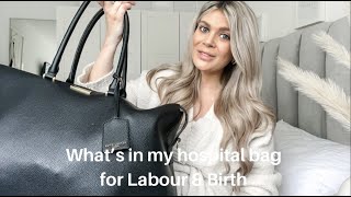 What’s in my hospital bag for labour amp birth  Second time Mum  UK 2022 [upl. by Odlavu]