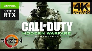 PC CALL OF DUTY MODERN WARFARE REMASTERIZADO PARTE 1 4K HDR 60 FPS FULL HD [upl. by Paluas834]