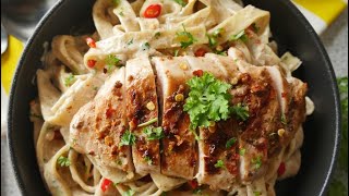 Resturant style fettuccine alfredo pasta recipe  creamy alfredo recipe by Sammy [upl. by Hadlee]