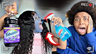 EPIC DRINKING “ CLEANING SUPPLIES “ INFRONT OF MY GIRLFRIEND   GONE WRONG [upl. by Gylys202]