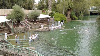 KibbutzI Kinneret Israel  Yardenit Baptismal Site on the Jordan River [upl. by Sukhum682]