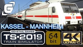 TRAIN SIMULATOR 2019 4K  60FPS 🚊 011 Mit dem IC von Kassel nach Mannheim  GAMAZINE [upl. by Uhp95]