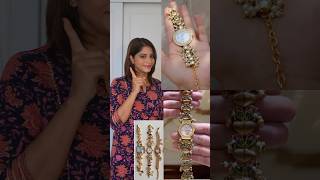 Watch bracelet 😱🫶 shwetamahadik fashion diychachi handmade diy diwali [upl. by Amaj]