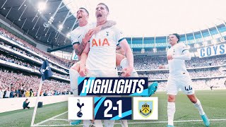 TOTTENHAM HOTSPUR 21 BURNLEY  PREMIER LEAGUE HIGHLIGHTS  VAN DE VEN SCORES THE WINNER [upl. by Esdras]