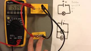 Mäta spänning och ström  enkelt kopplingsschema [upl. by Atela247]