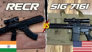 🇮🇳 P72 RECR SSS vs 🇺🇸 SIG 716i Indias Homegrown Rifle Takes on the American Legend [upl. by Jair]