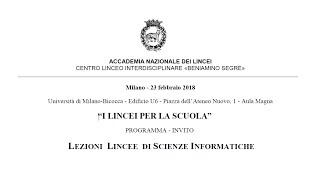 Lezioni Lincee di Scienze Informatiche [upl. by Nicolle]