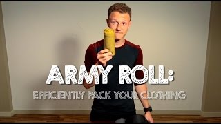 How to Pack your Clothing Efficiently  Army Roll Method [upl. by Fridlund849]