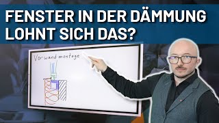 Fenster in der Dämmebene So gehts Energieberater klärt auf [upl. by Aika]