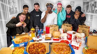 SIDEMEN EAT 70000 CALORIES IN 24 HOURS CHALLENGE [upl. by Jemena]